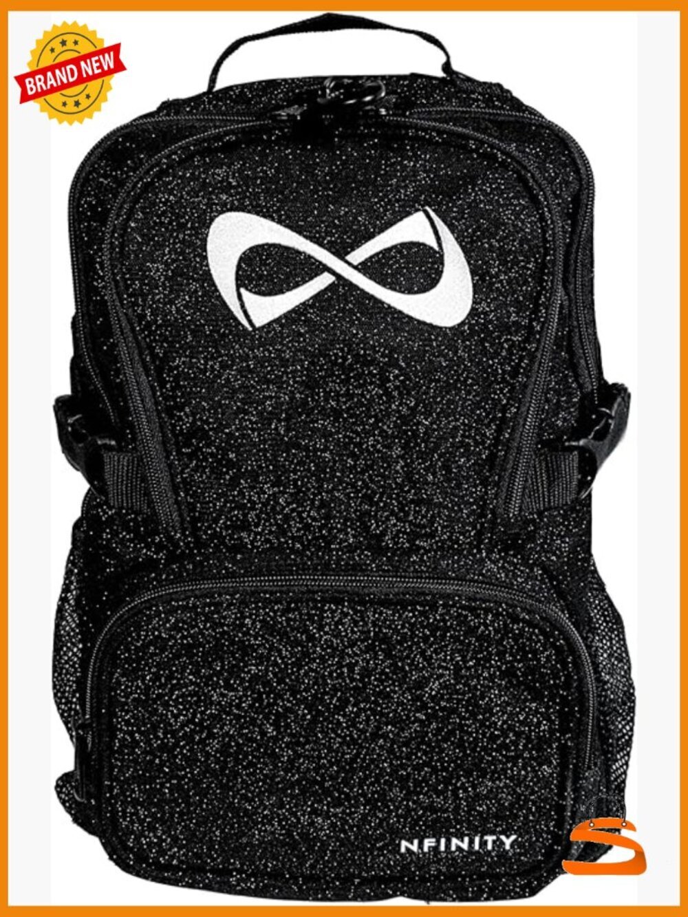 Glitter Cheer Backpack with Padded Straps, Spacious & Lightweight
